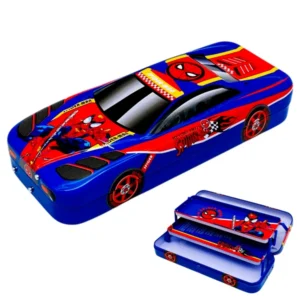 Hộp Bút Kim Loại Siêu Xe Họa Tiết Spider-Man - Zhongshan A88012-A1X