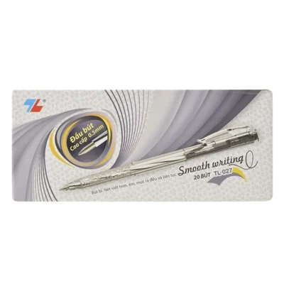 Hộp 20 Bút Bi 0.5 mm Thiên Long TL-027 - Mực Đen